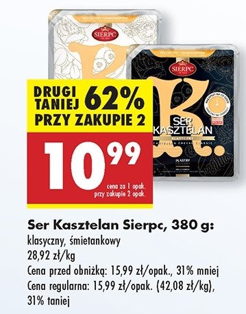 Ser kasztelan klasyczny Sierpc promocja w Biedronka