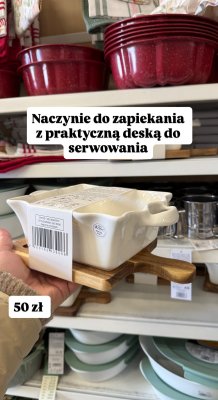 Naczynie do zapiekania z praktyczną deską do serwowania promocja w Pepco