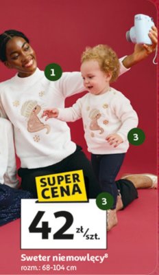 Sweter niemowlęcy promocja w Auchan