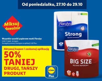 Ręcznik papierowy Floralys Strong promocja w Lidl