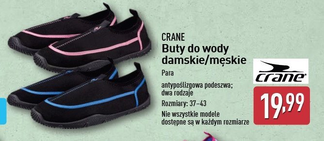 Buty do wody damskie CRANE promocja w Aldi