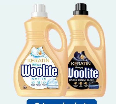 Płyn do prania białego Keratin Therapy promocja w Carrefour