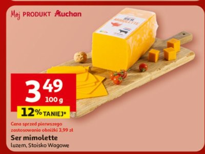 Ser mimolette luzem, Stojsko Wągowe promocja w Auchan