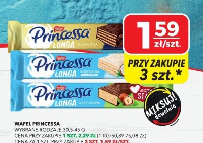 Wafel Princessa, wybrane rodzaje, 30.5-45 g promocja w Top Market