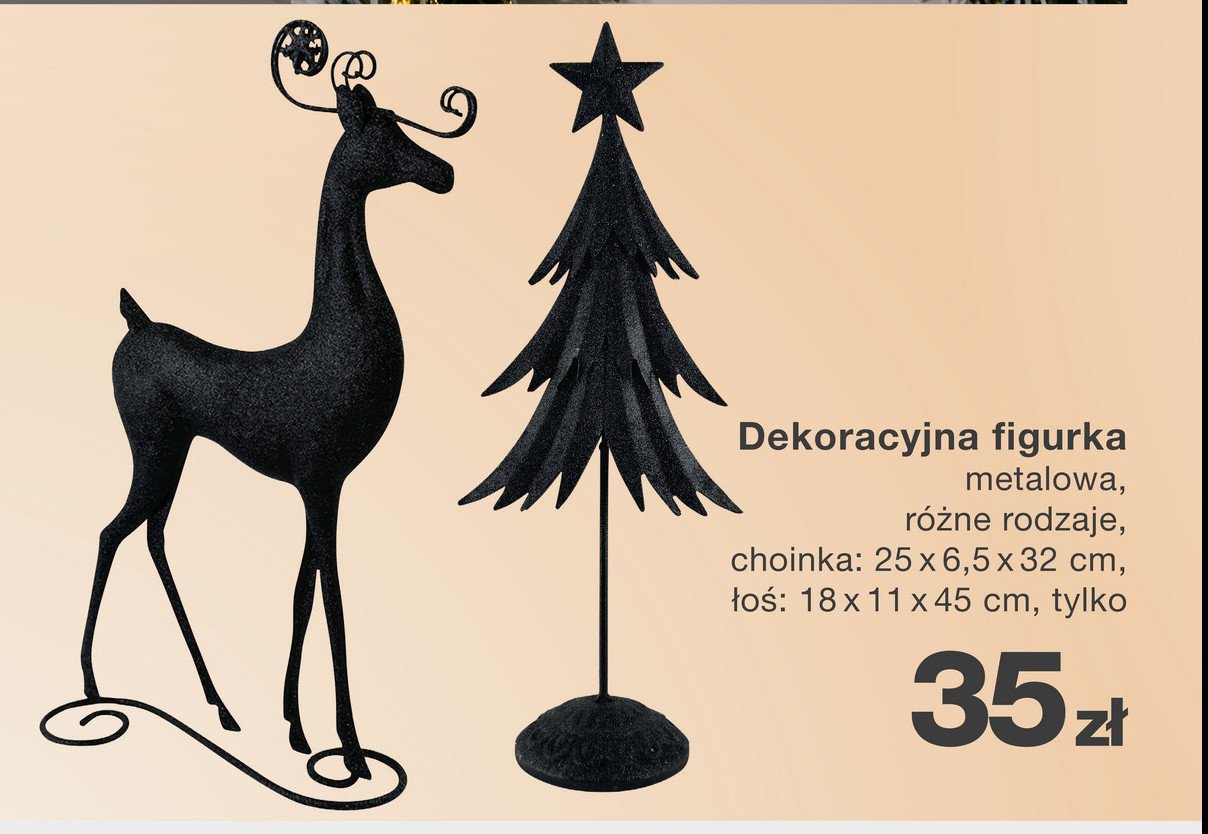 Dekoracja figurka choinka promocja