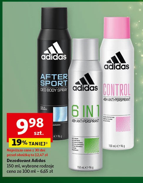 Dezodorant Adidas men after sport Adidas cosmetics promocja