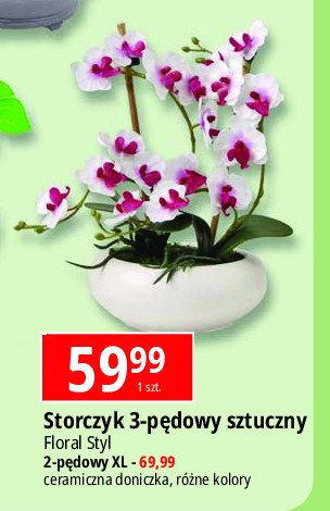 Storczyk 3 pędowy sztuczny Floral styl promocja