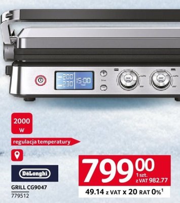 Grill elektryczny DeLonghi CG9047 promocja w Selgros