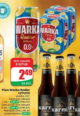 Piwo Karmi Classic butelka bezwrotna promocja w Dino