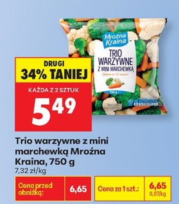 Trio warzywne z mini marchewką  promocja w Biedronka