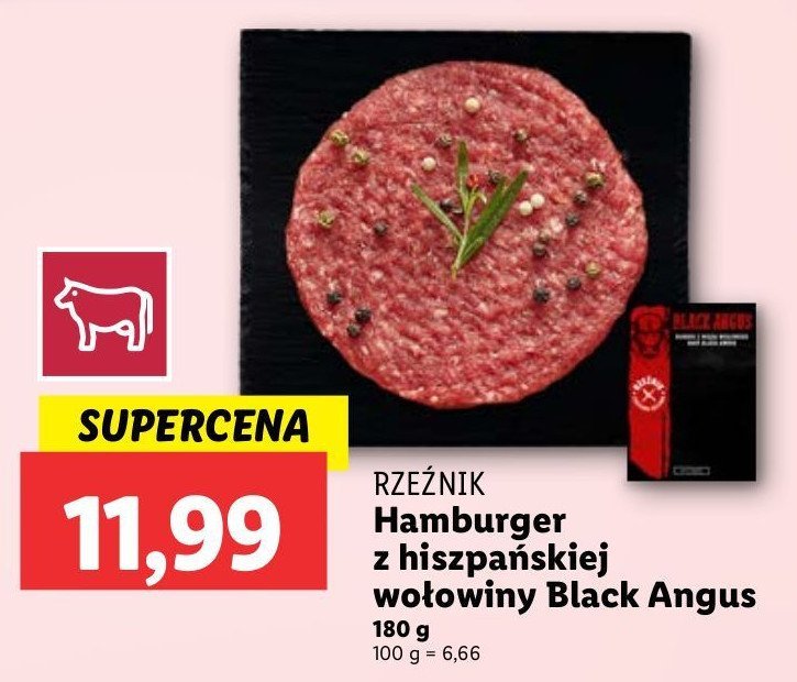 Hamburger wołowy black angus Rzeźnik codzienna dostawa promocja