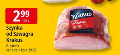 Szynka od Szwagra Krakus Animex promocja w Leclerc