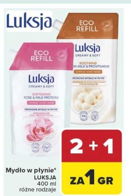 Mydło w płynie Luksja różne rodzaje promocja w Carrefour