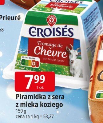 Piramidka z sera z mleka koziego promocja w Leclerc