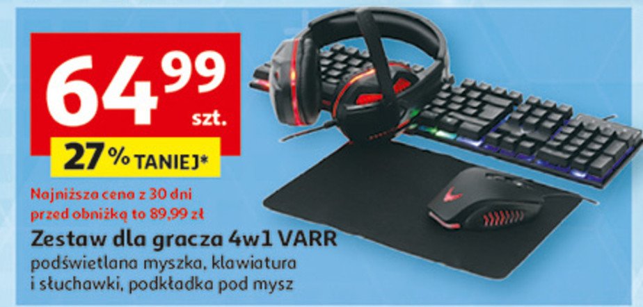 Zestaw gameingowy varr 02 Platinet promocja