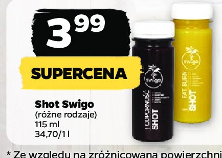 Shot odporność Swigo promocja