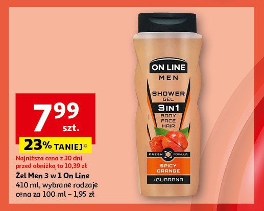 Żel pod prysznic 3w1 men spicy orange On line promocja