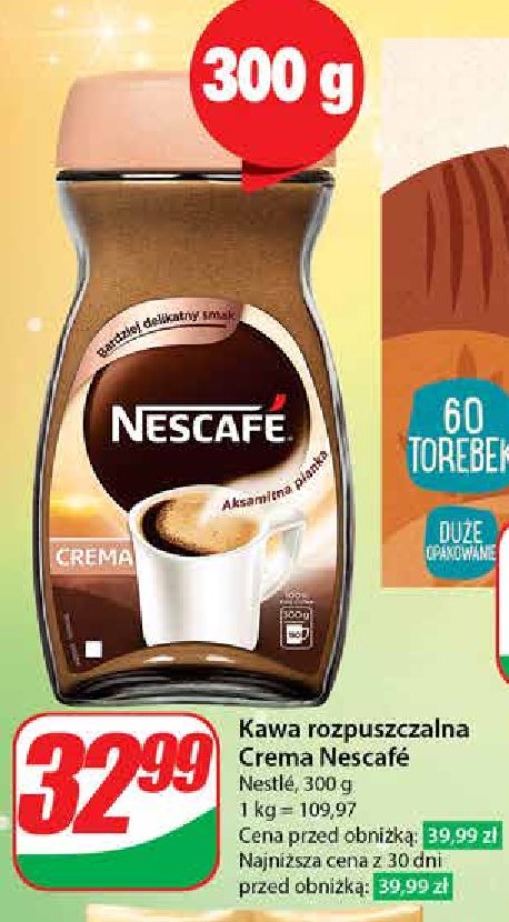 Kawa Nescafe crema promocja w Dino