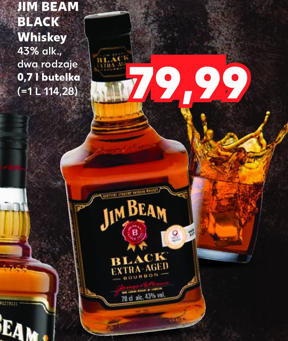 Bourbon Jim beam black extra aged promocja