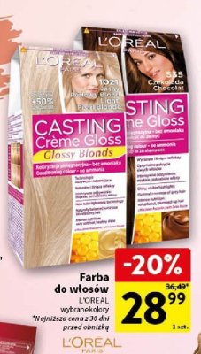 Farba do włosów L'Oreal Casting Creme Gloss promocja w Intermarche