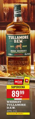 Whiskey Tullamore D.E.W. 40% 1 l promocja w Biedronka
