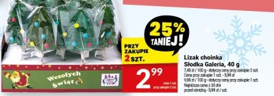 Lizak choinka Słodka Galeria, 40 g promocja w Twój Market