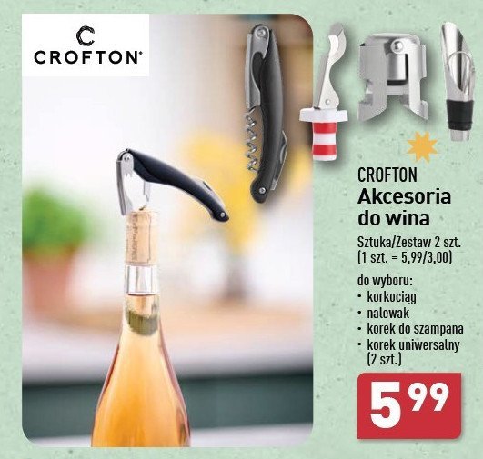 Korek do szampana Crofton promocja