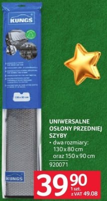 Osłony przedniej szyby uniwersalne promocja w Selgros