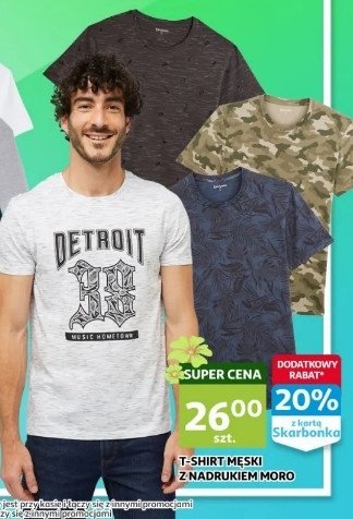 T-shirt męski moro promocja w Biedronka