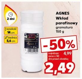 Wkład parafinowy 2 d Agnes promocja