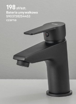 Bateria umywalkowa Ferro Rennto czarna promocja w Castorama