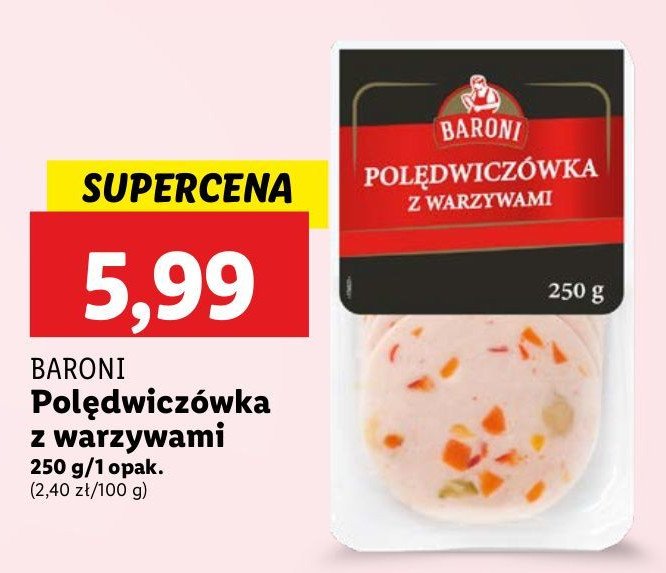 Polędwiczówka z warzywami Baroni promocja w Lidl