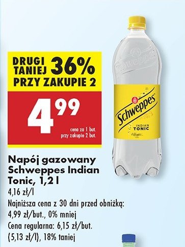 Napój indian tonic Schweppes promocja