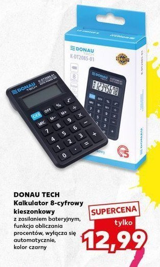 Kalkulator kieszonkowy 8-cyfrowy DONAU TECH promocja