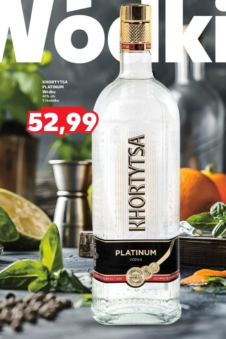 Wódka KHORTYTSA PLATINIUM promocja w Kaufland