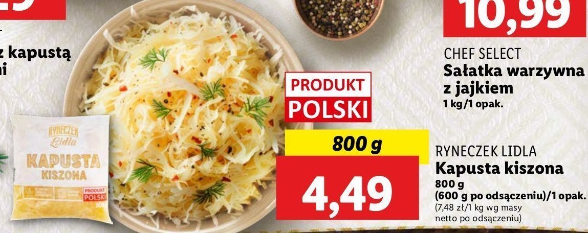 Kapusta kiszona Ryneczek lidla promocja