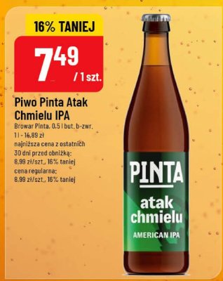 Piwo Pinta Atak Chmielu IPA promocja w POLOmarket