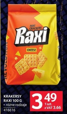 Krakersy Raxi 100 g różne rodzaje promocja w Selgros