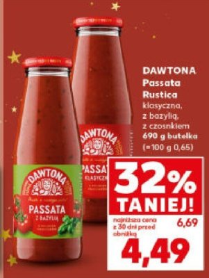 Passata DAWTONA Rustica klasyczna z bazylią z czosnkiem promocja w Kaufland