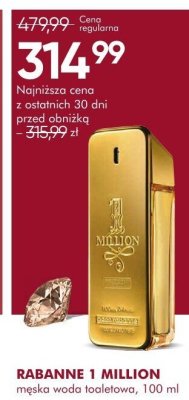 Perfumy RABANNE 1 MILLION męska woda toaletowa promocja w Super-Pharm