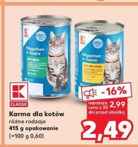 Pasztet dla kotów z rybą K-classic promocja w Kaufland