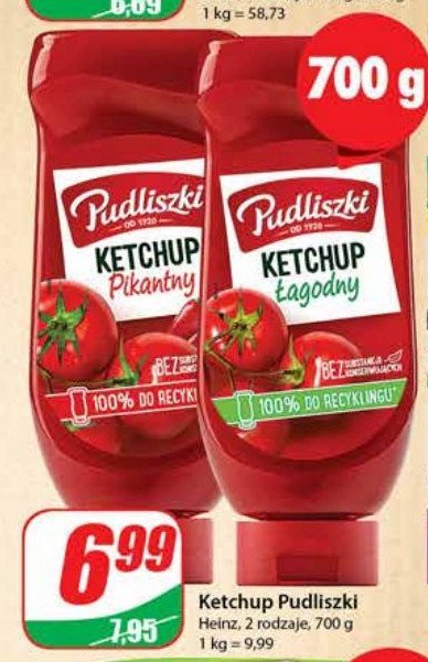 Ketchup pikantny Pudliszki promocje