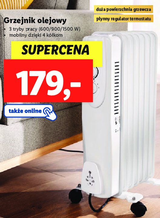 Grzejnik olejowy promocja w Selgros