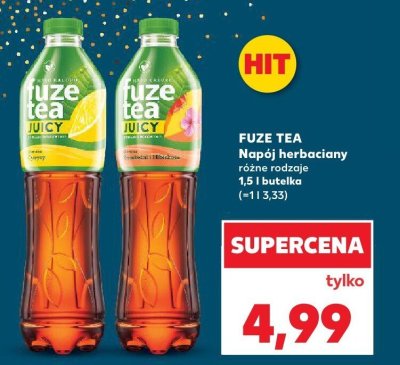Napój herbaciany różne rodzaje Fuze Tea promocja w Kaufland