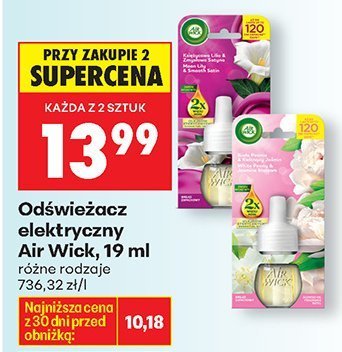 Odświeżacz elektryczny, różne rodzaje promocja w Biedronka