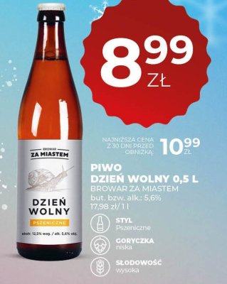 Piwo promocja w Duży Ben