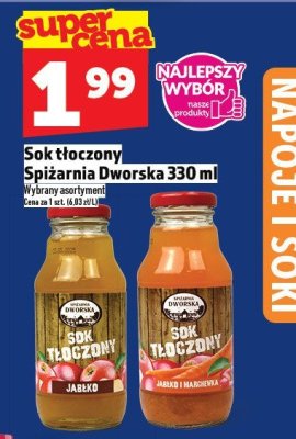 Sok tłoczony Spiżarnia Dworska 330 ml promocja w TOPAZ