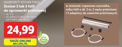 Rolki folii do pakowarki pr贸偶niowej Silvercrest promocja