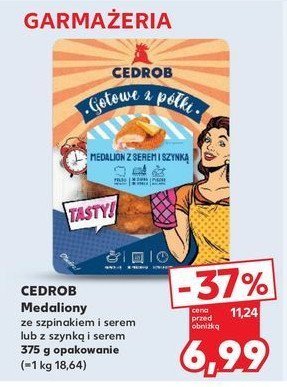 Medalion ze szpinakiem i serem Cedrob promocja