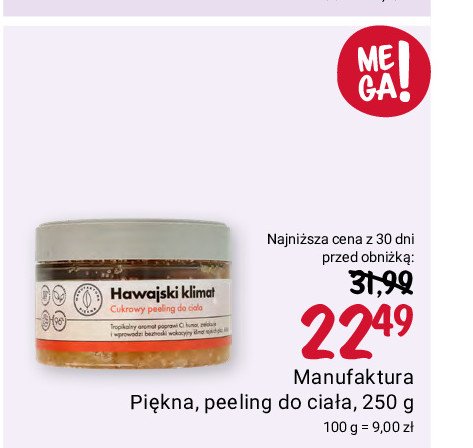 Balsam puch do ciała hawajski klimat Manufaktura piękna promocja